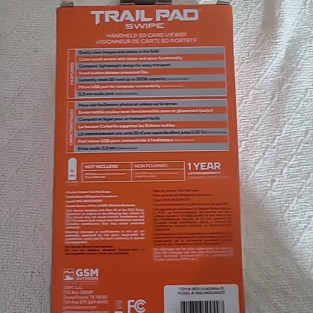 Wildgame Innovations Trail Pad Swipe Black 4.3